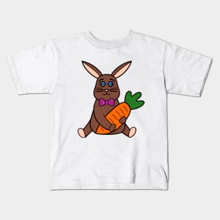 CUTE Easter Bunny Carrot - Easter Bunny Rabbit Painting Kids T-Shirt